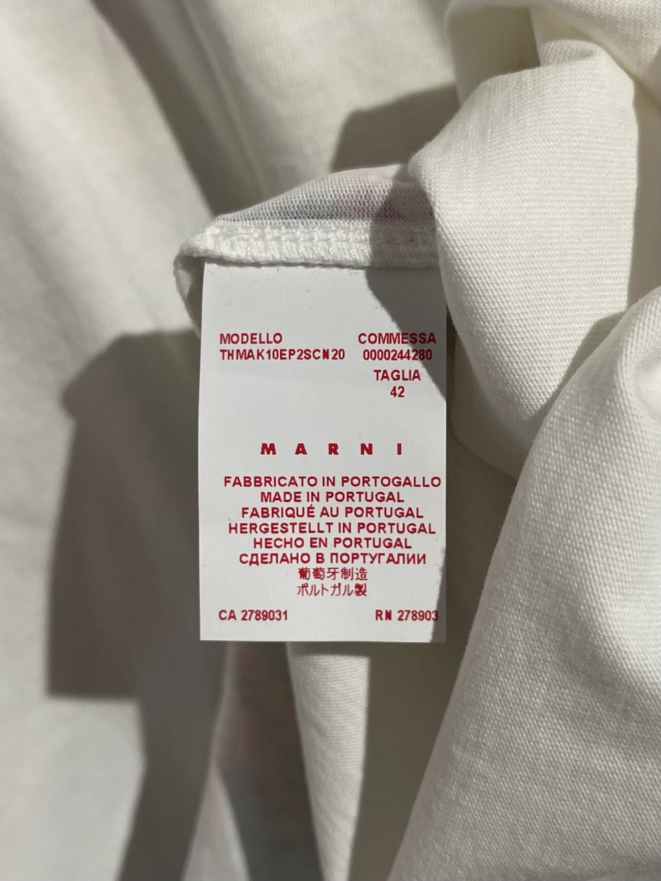 T-shirt Marni multicolore T.38