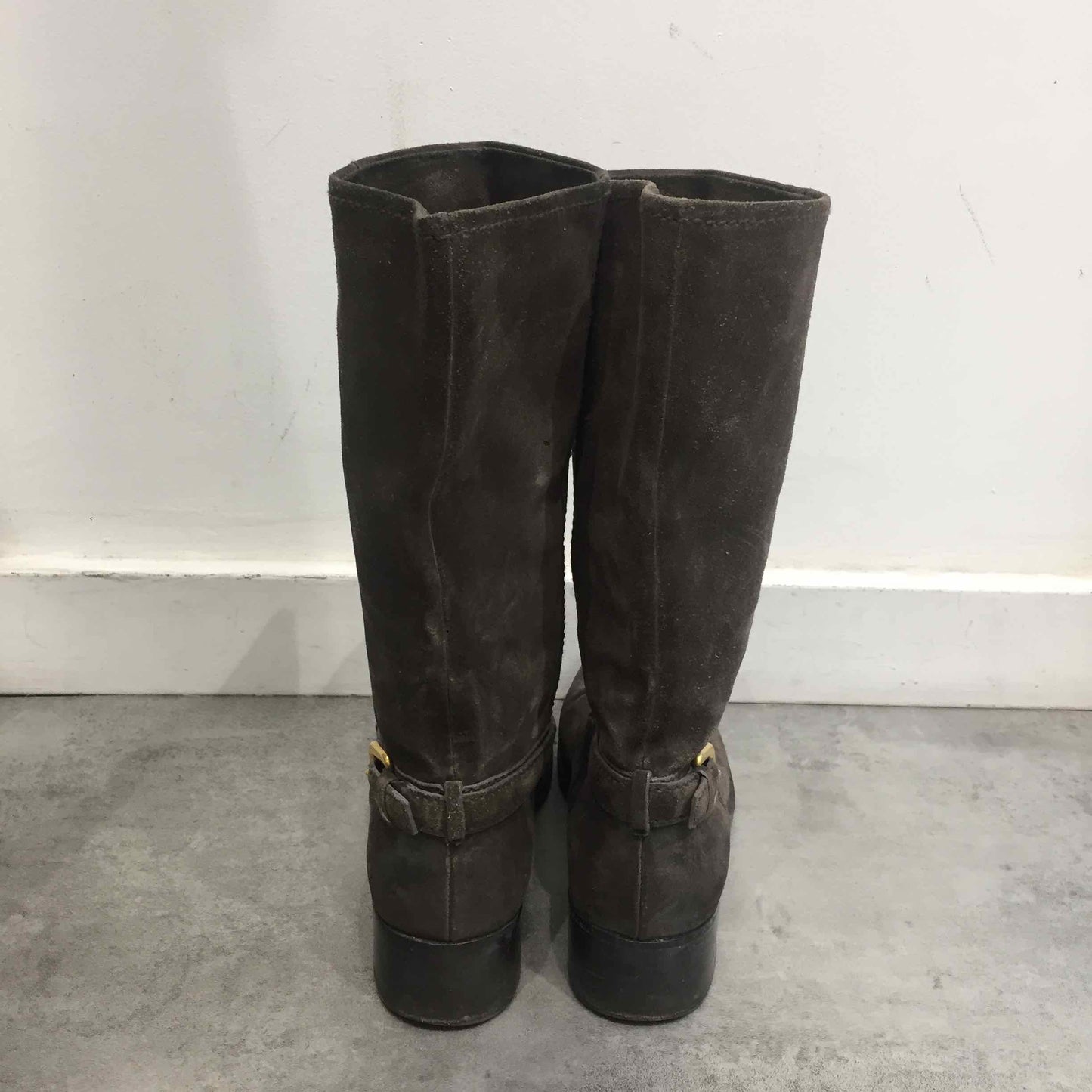 Bottes Prada marrons T.35.5
