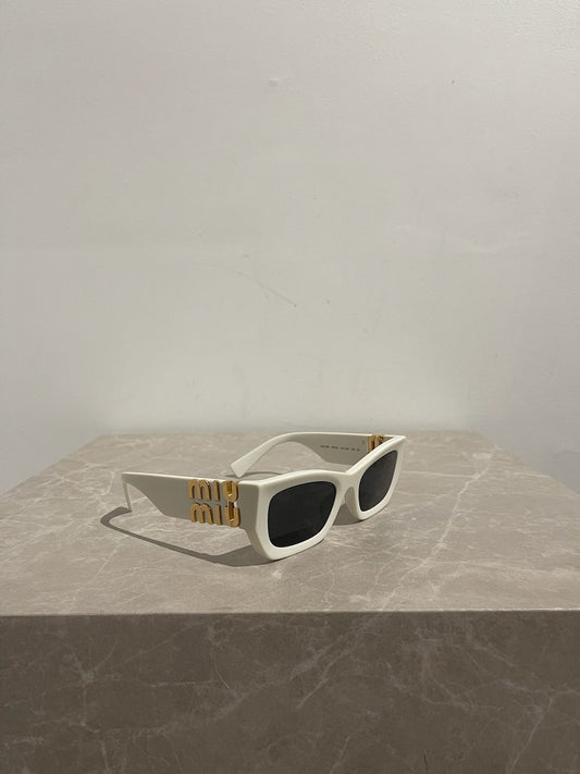 Lunettes Miu Miu blanches