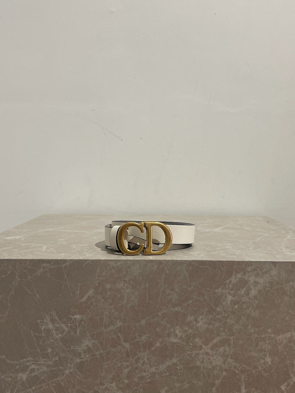 Ceinture Dior blanche T.80