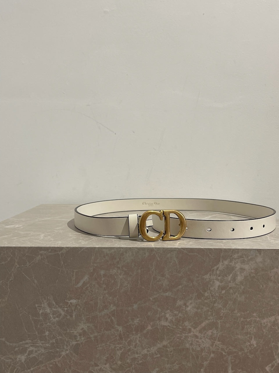 Ceinture Dior blanche T.80