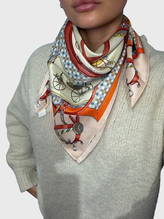 Foulard Hermès Les voitures nouvelles 70