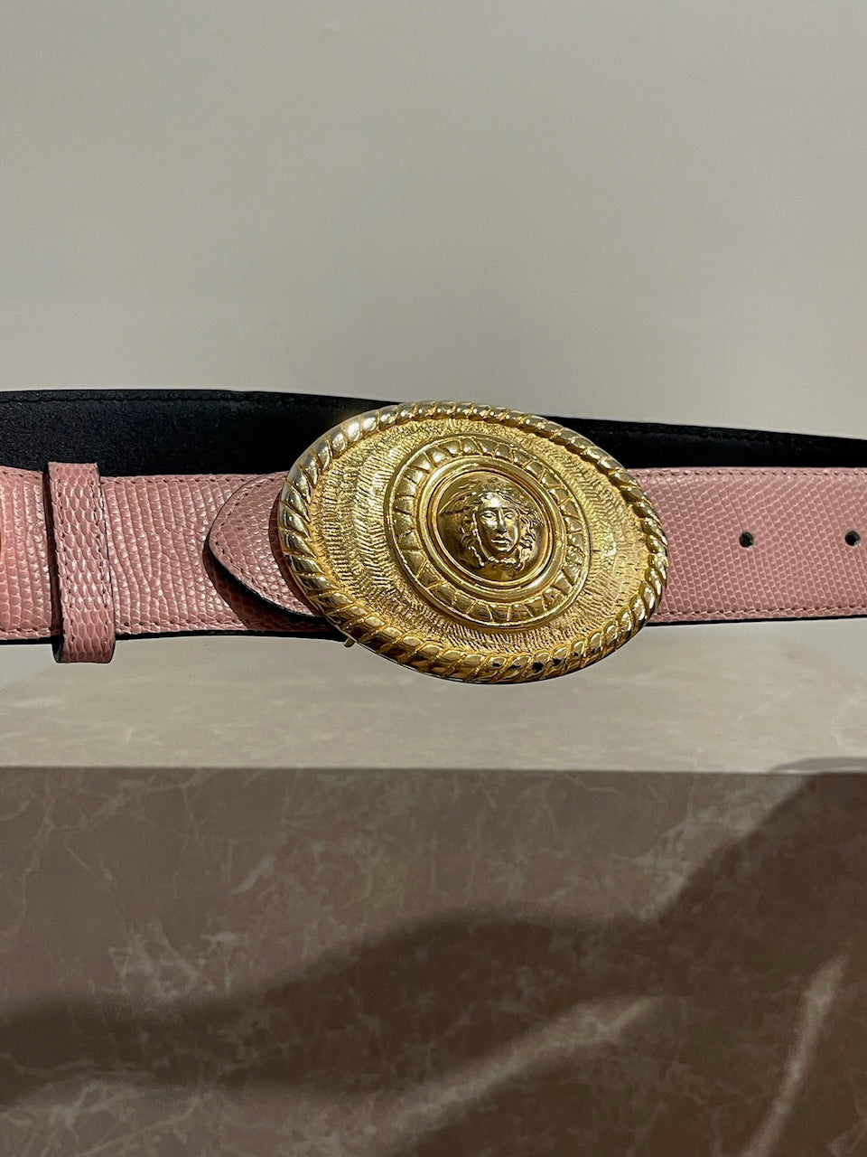 Ceinture Versace rose T.70