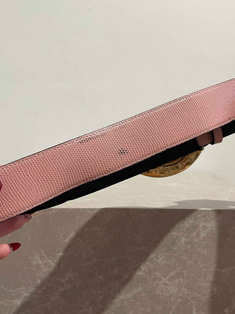 Ceinture Versace rose T.70