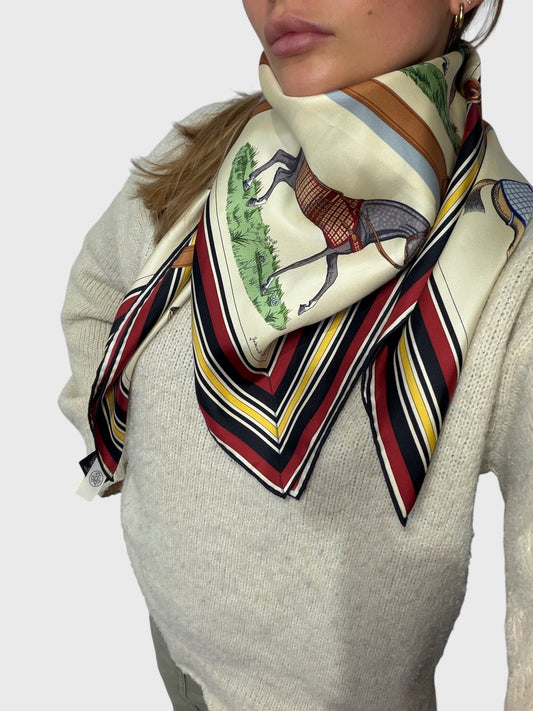 Foulard Hermès Couvertures et Tenues 90