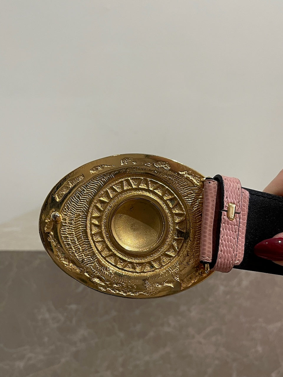 Ceinture Versace rose T.70