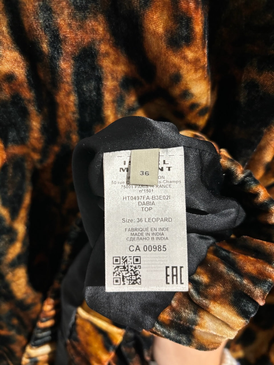 Top Isabel Marant leopard T.36