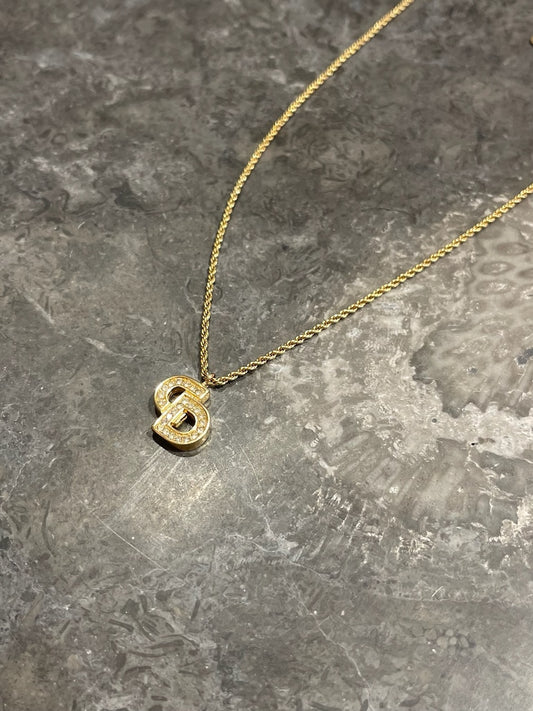 Collier Dior CD doré