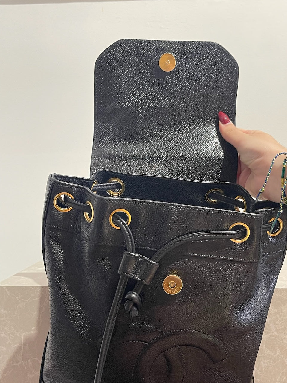 Sac à dos Chanel noir