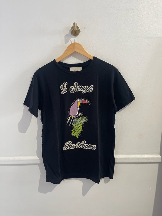T-shirt Gucci noir T.L