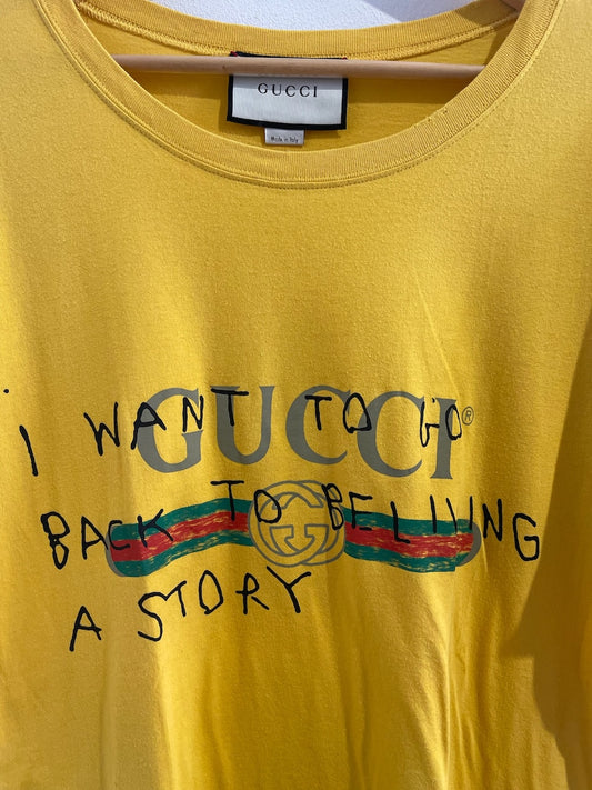 T-shirt Gucci jaune T.M