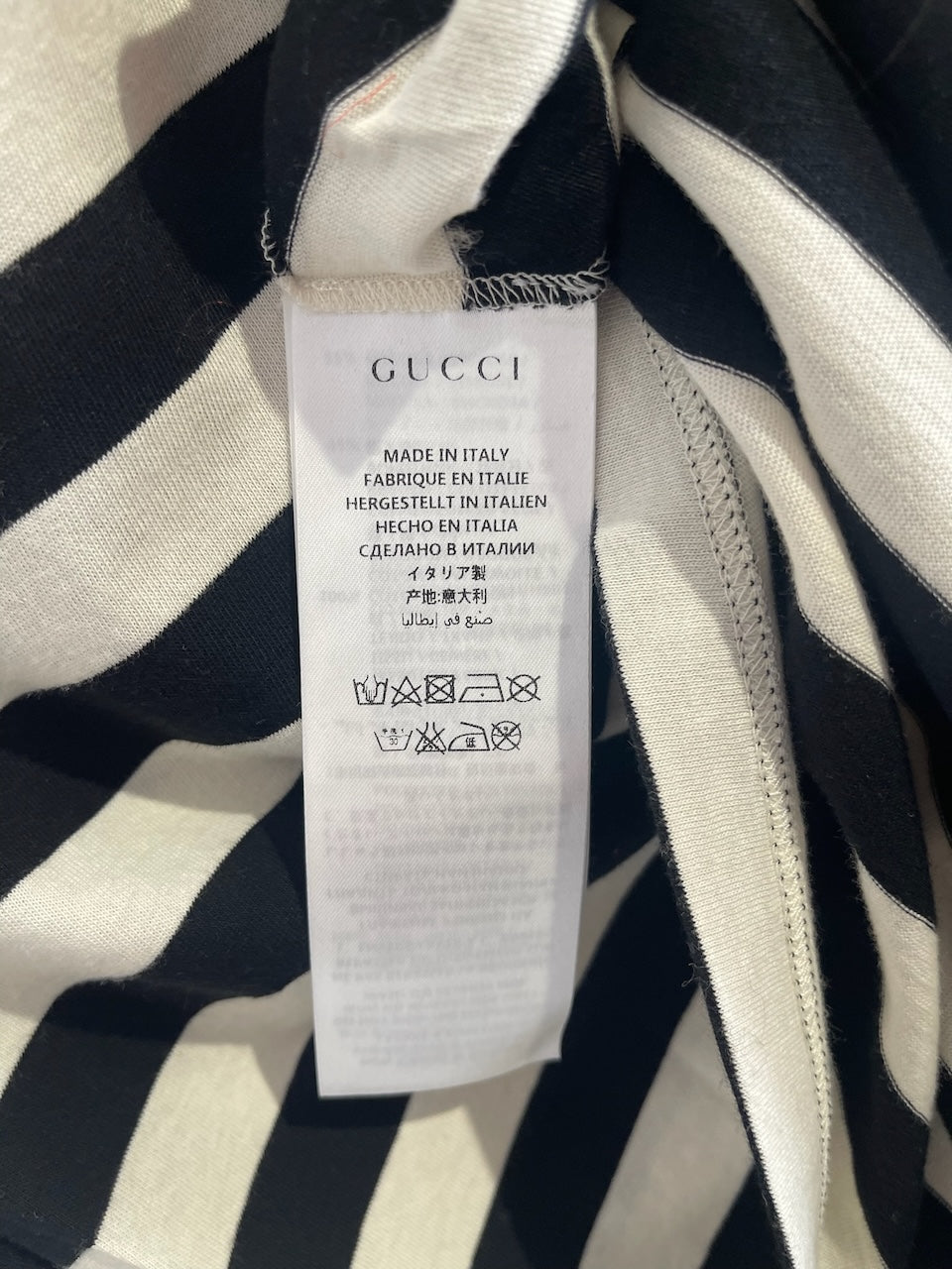 T-shirt Gucci rayé T.M