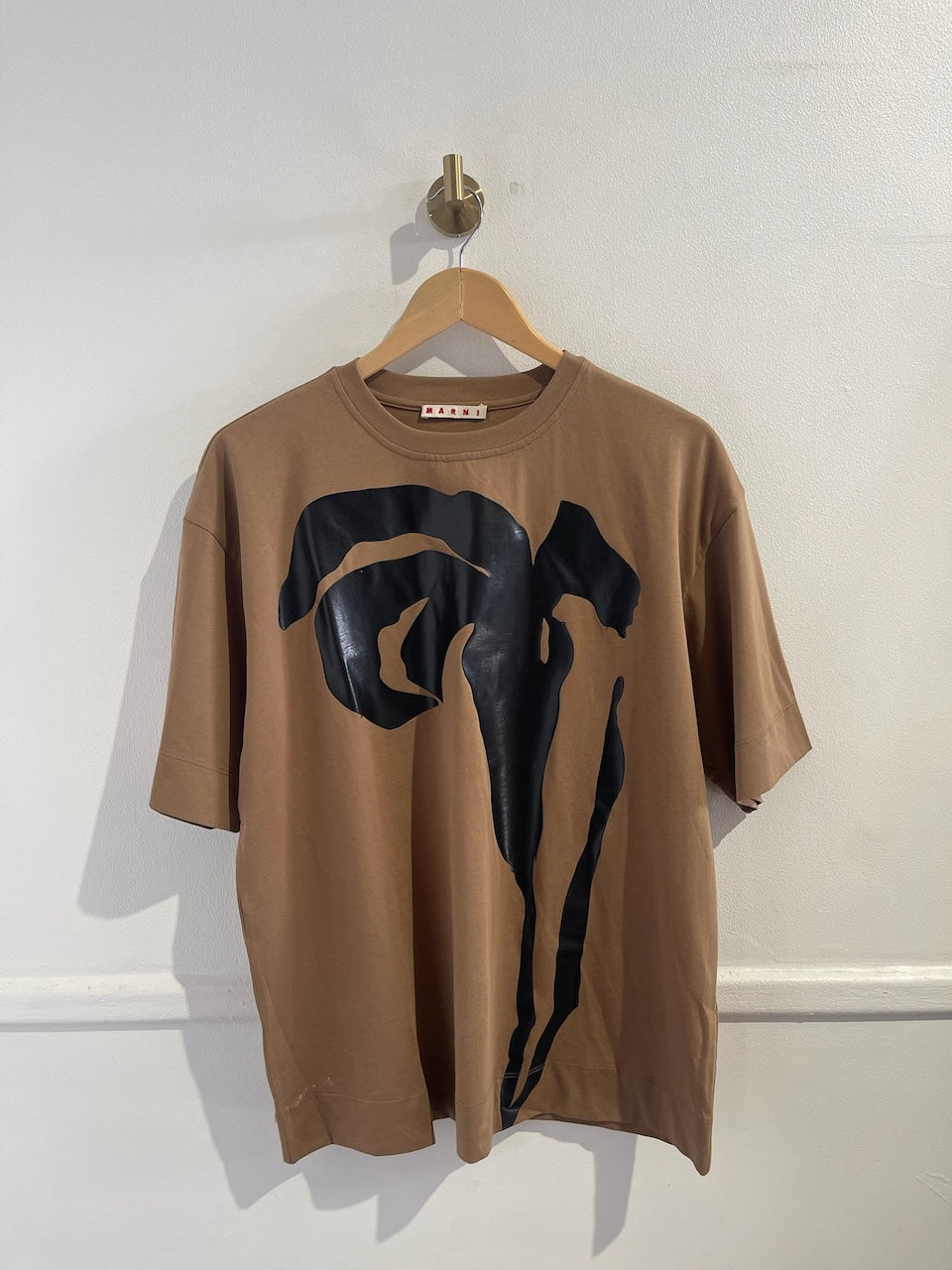 T-shirt Marni marron T.36