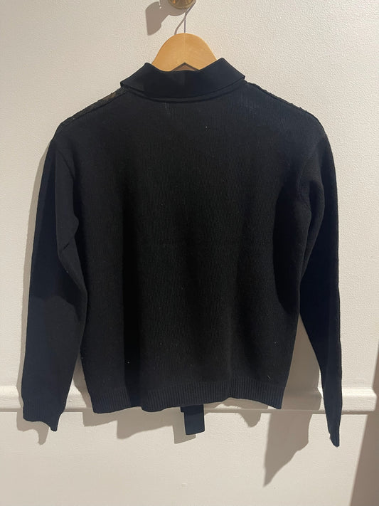 Pull Valentino dentelle noire T.S