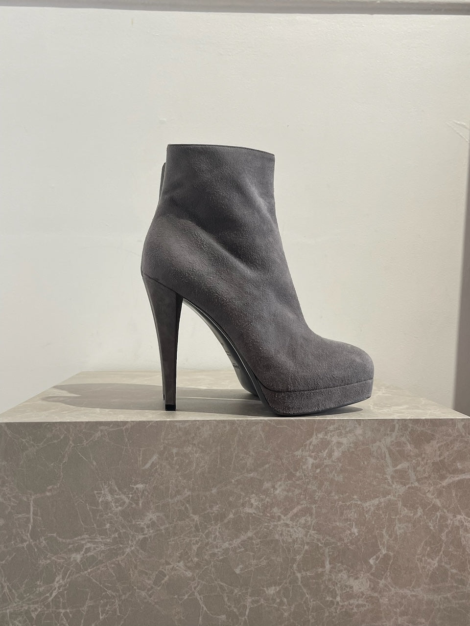 Bottines Saint Laurent grises T.35,5