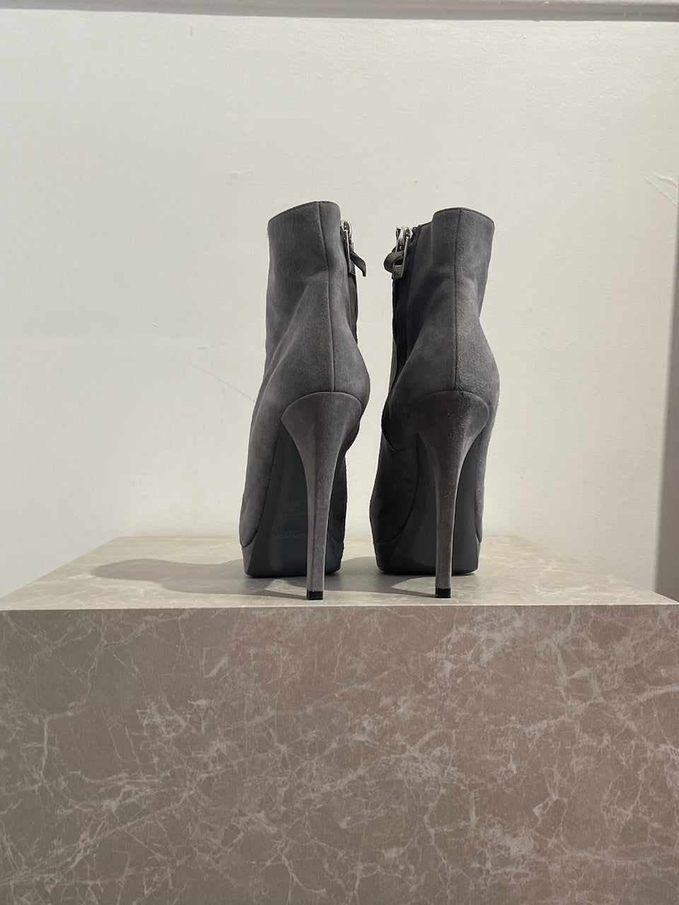 Bottines Saint Laurent grises T.35,5