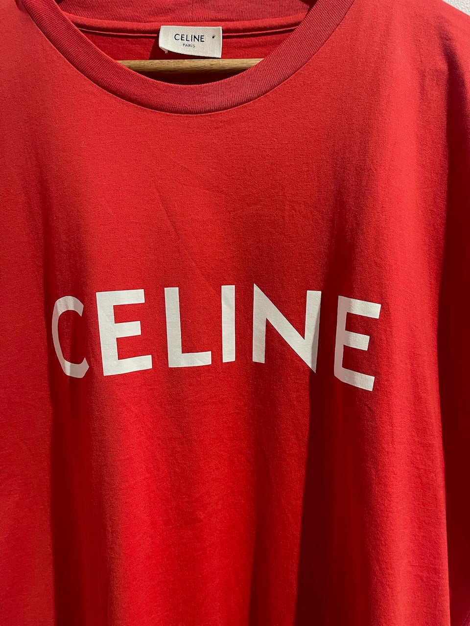T-shirt Céline rouge T.L NEUF