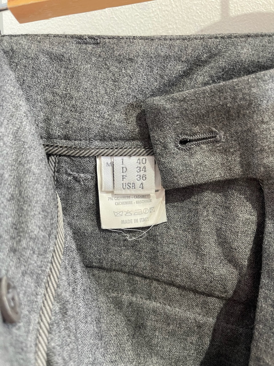Pantalon Brunello Cucinelli gris T.36