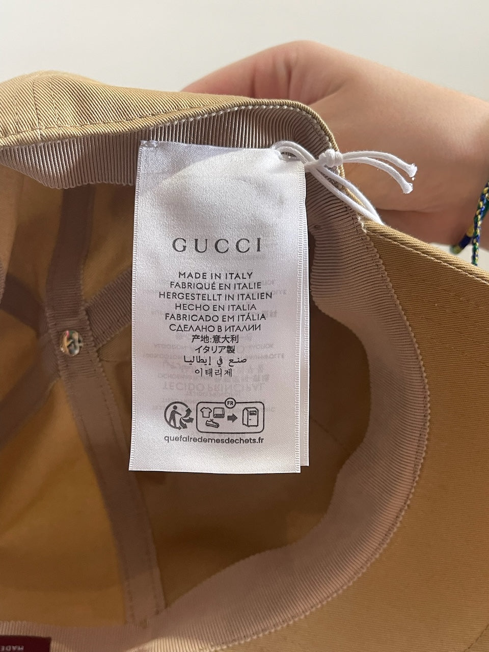 Casquette Gucci beige T.XXL NEUVE