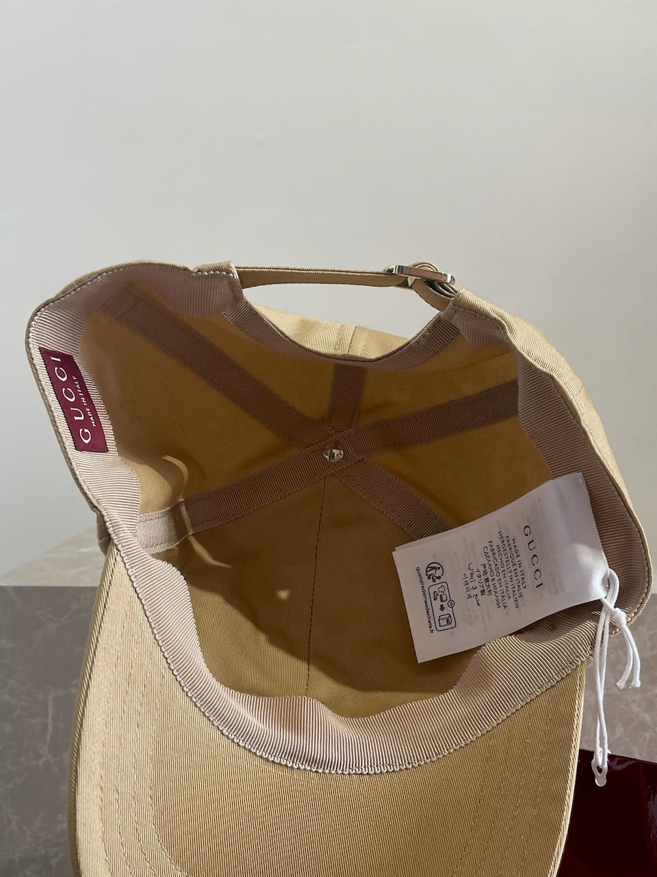 Casquette Gucci beige T.XXL NEUVE
