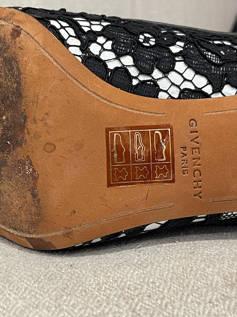 Boots Givenchy en dentelle T.37