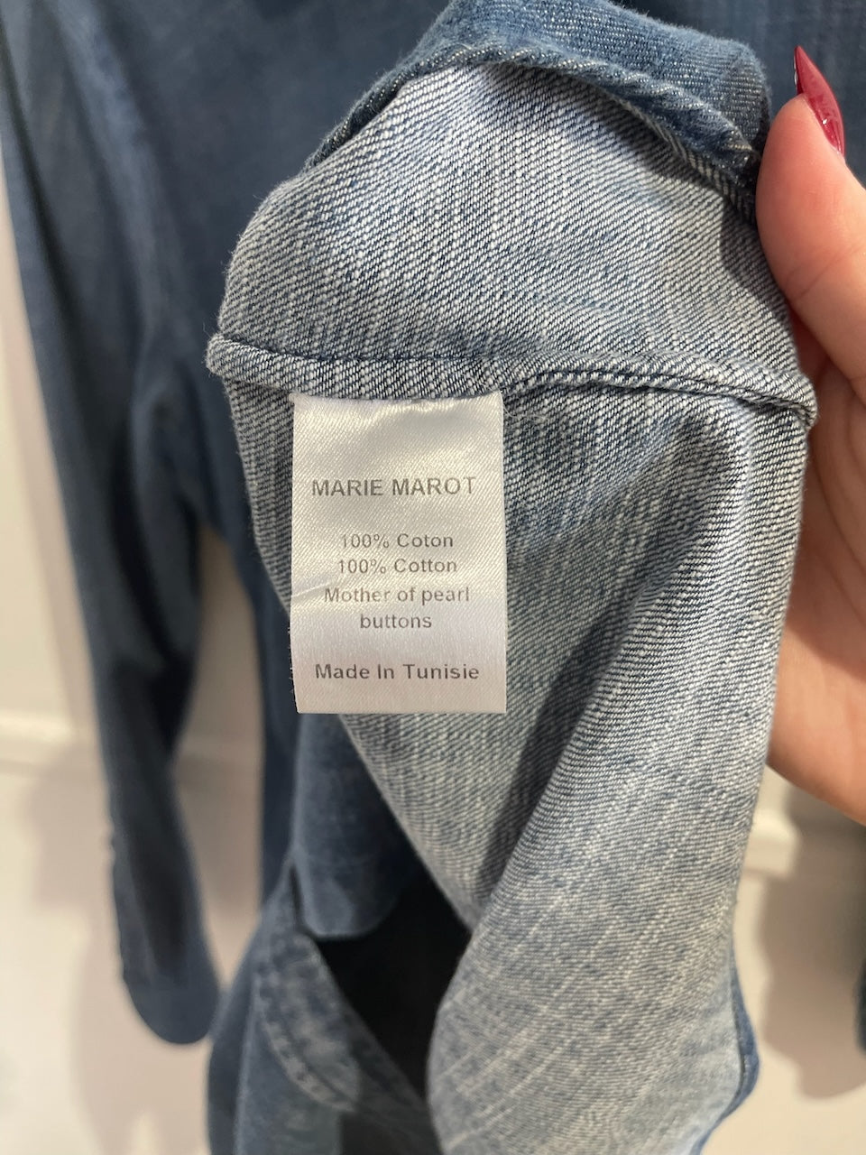Chemise Marie Marot en jeans T.XL