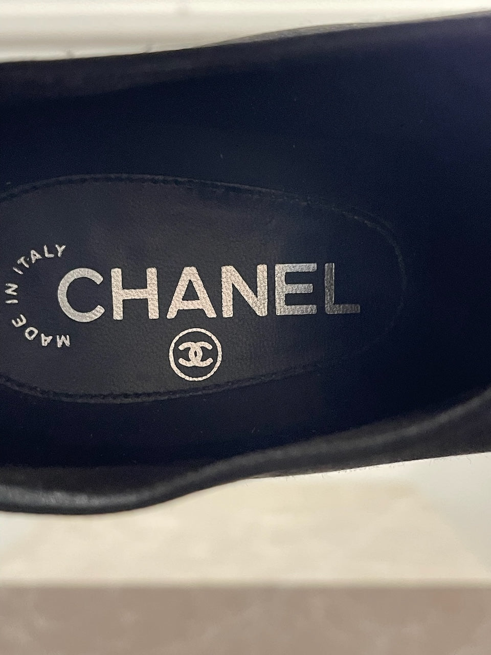 Bottines Chanel noires T.38