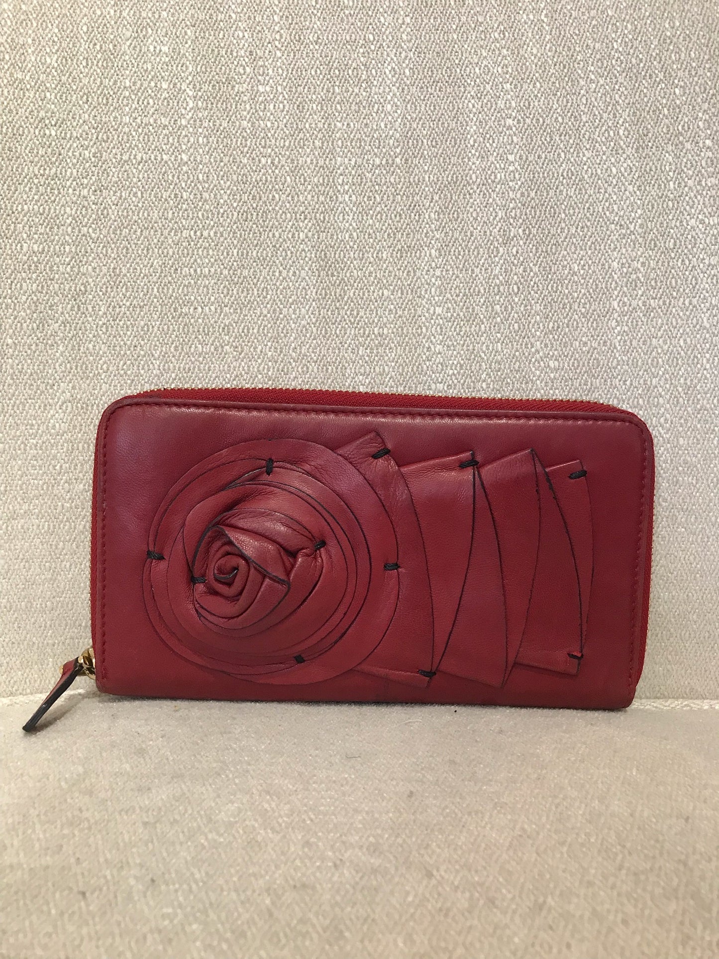Portefeuille Valentino rouge
