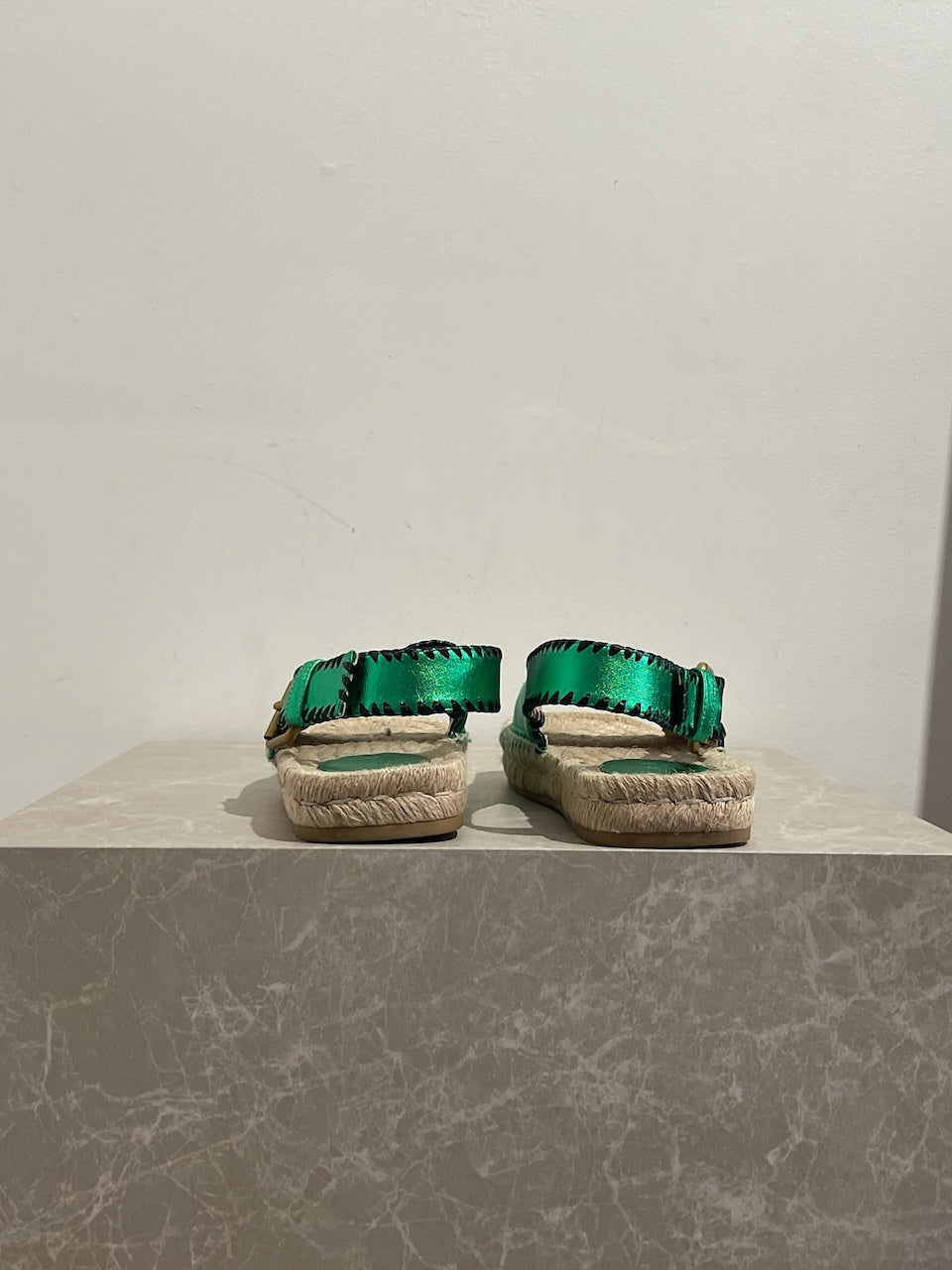Sandales Gucci vertes T.36