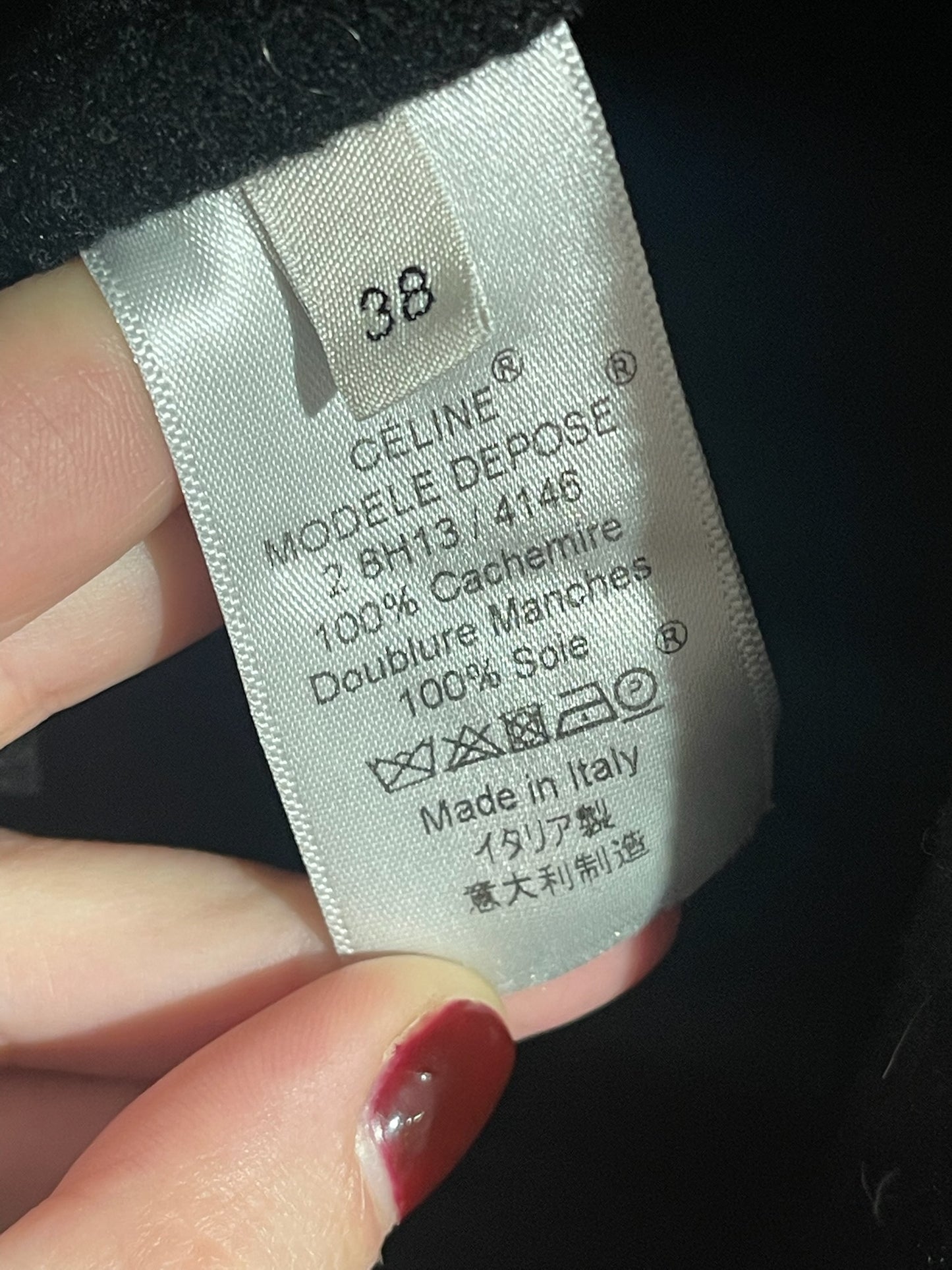 Manteau Celine noir T.38