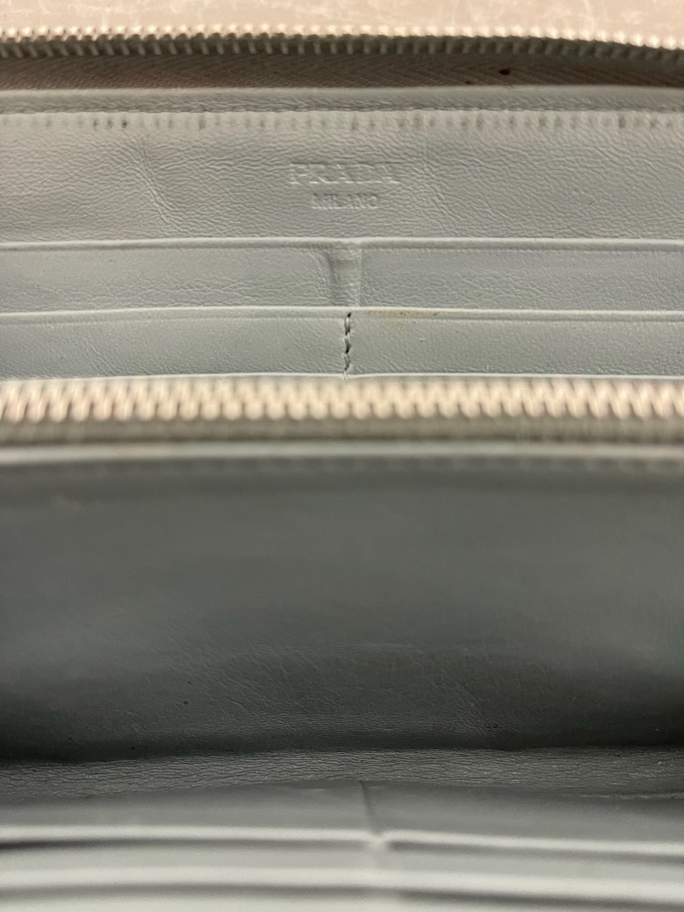 Portefeuille Prada vert