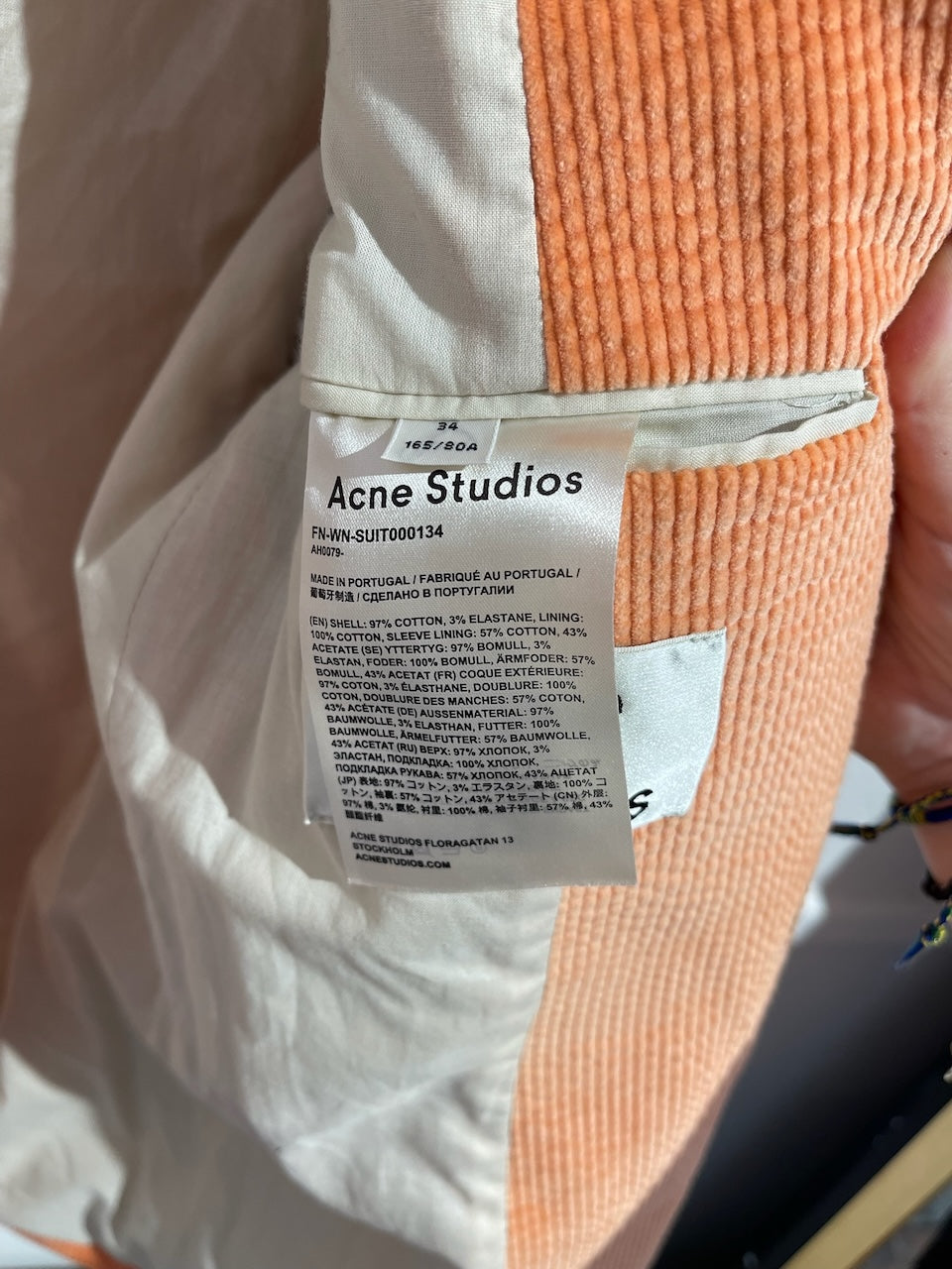 Blazer Acne Studios orange T.34
