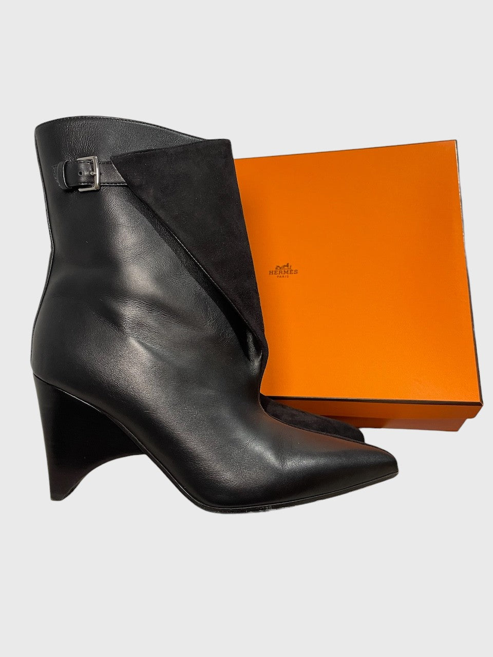 Bottines Hermes noires T.38
