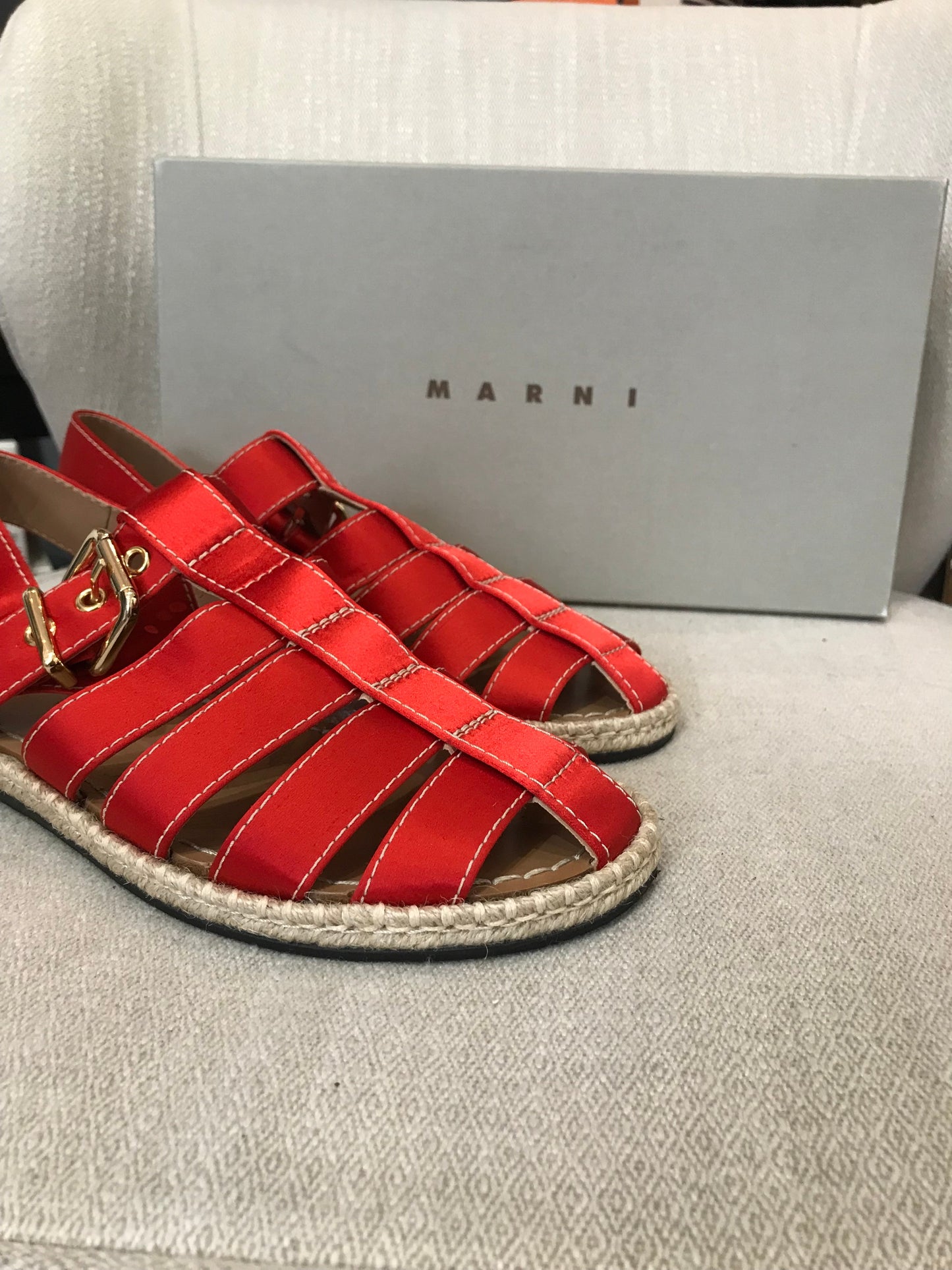 Sandales Marni rouges T.38