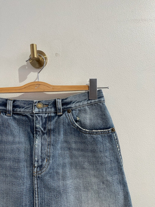 Jupe Saint Laurent en jeans T.27