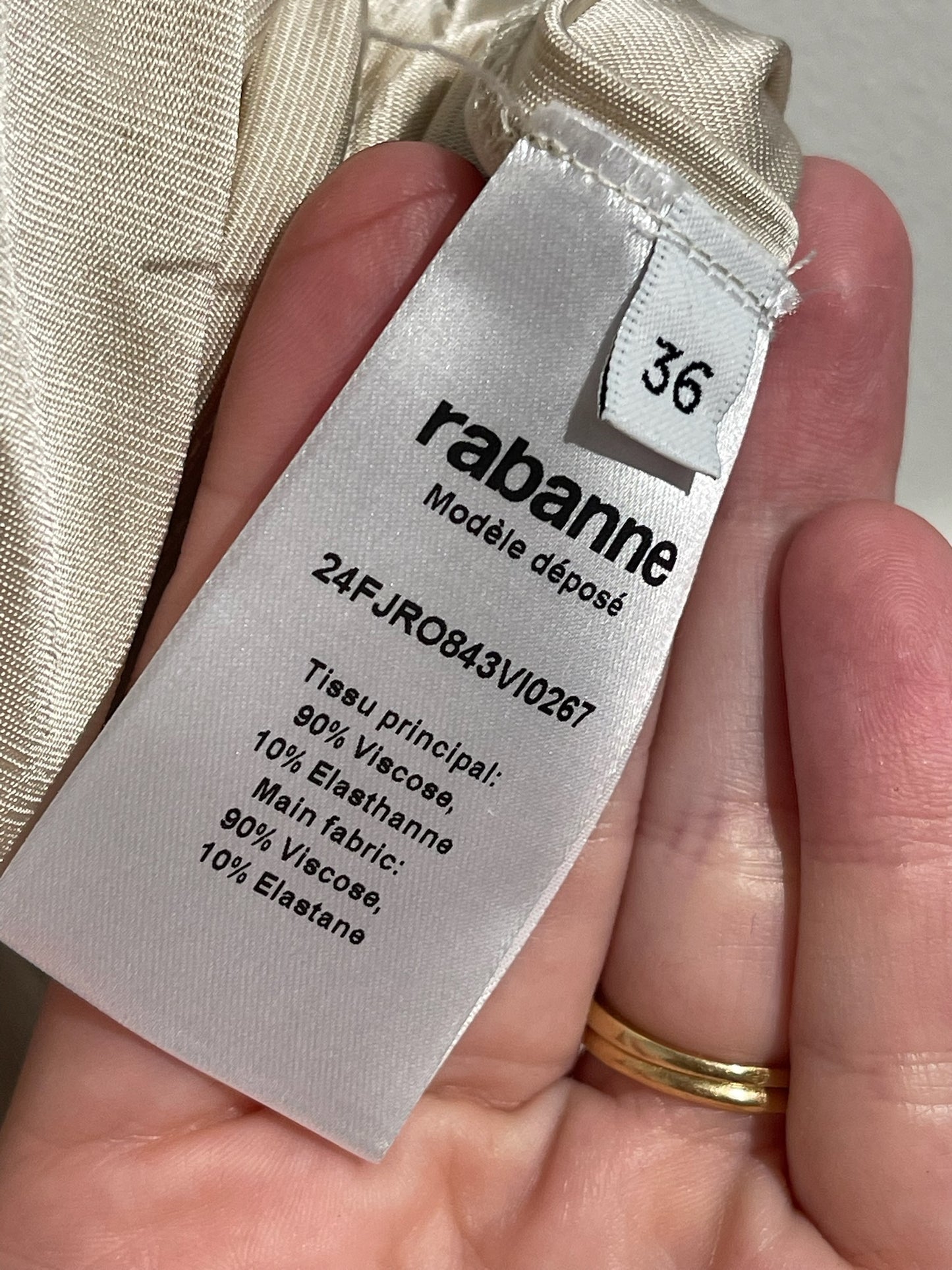 Robe Rabanne nude T.36