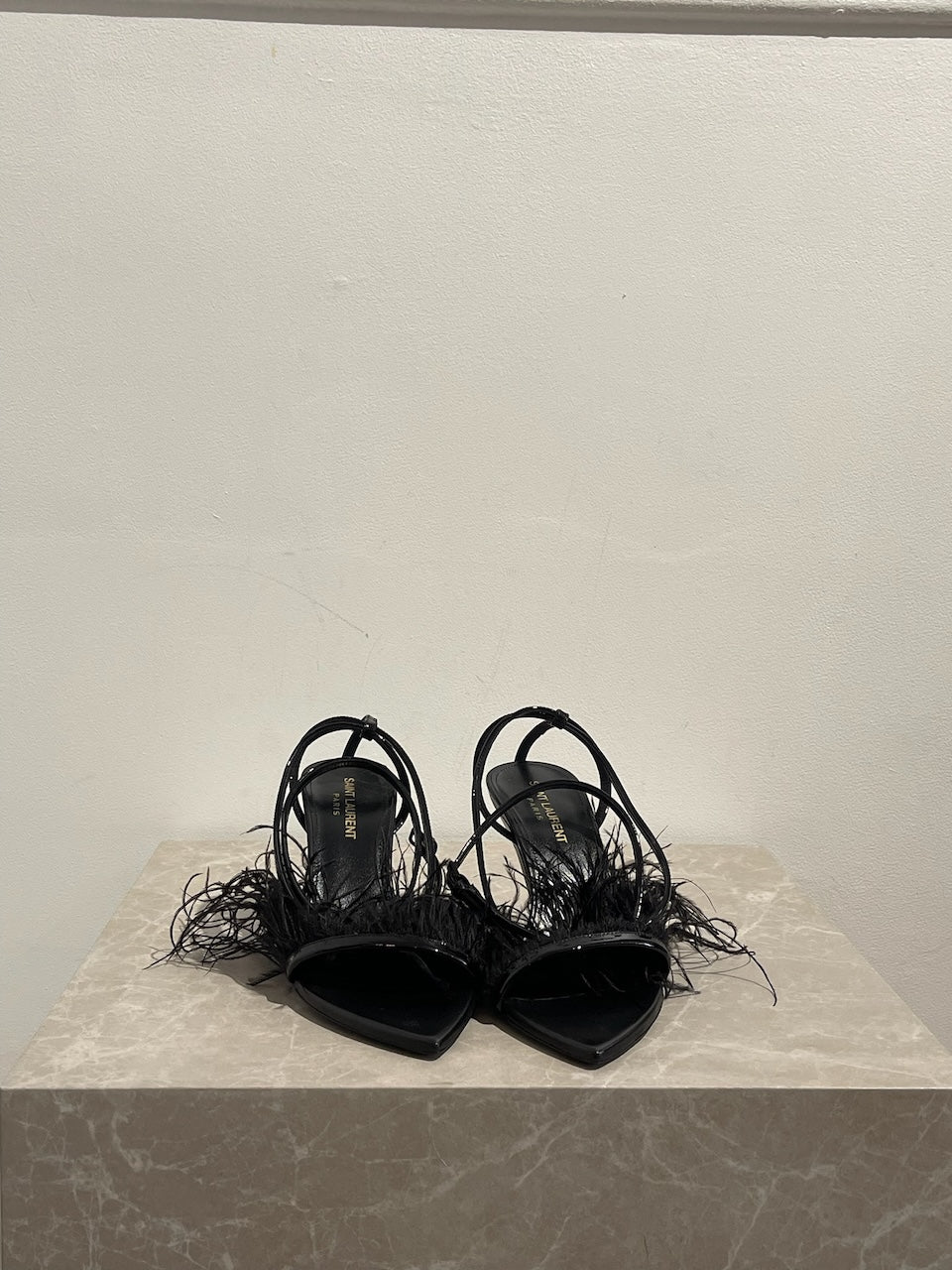 Sandales Saint Laurent noires T.36 NEUVES
