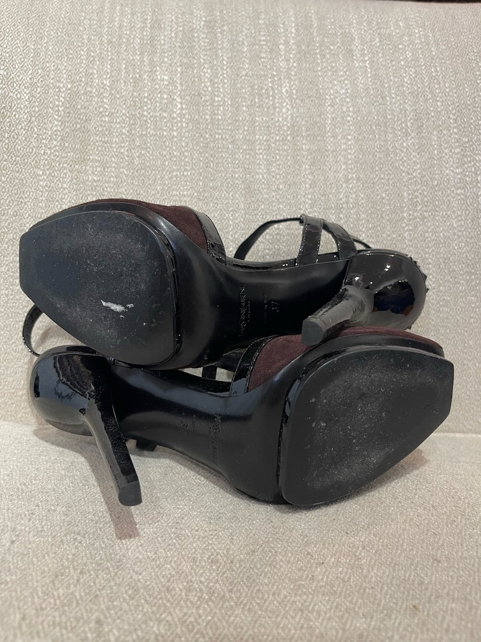 Sandales Yves Saint Laurent marron T.37