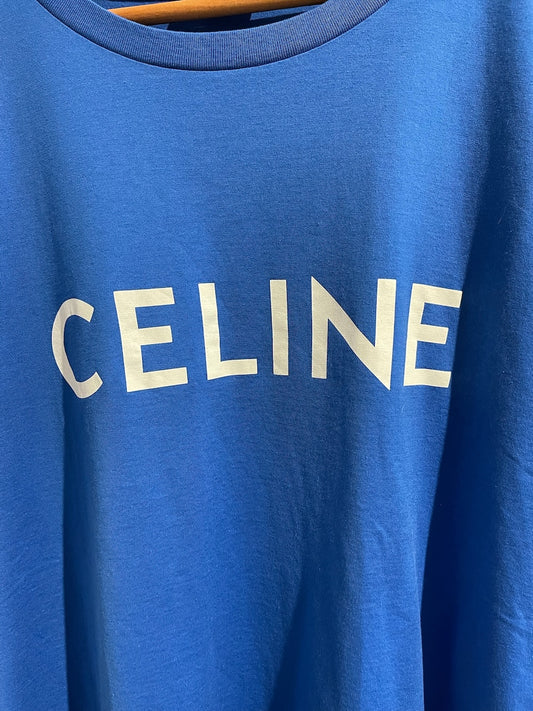 T-shirt Céline bleu T.L NEUF