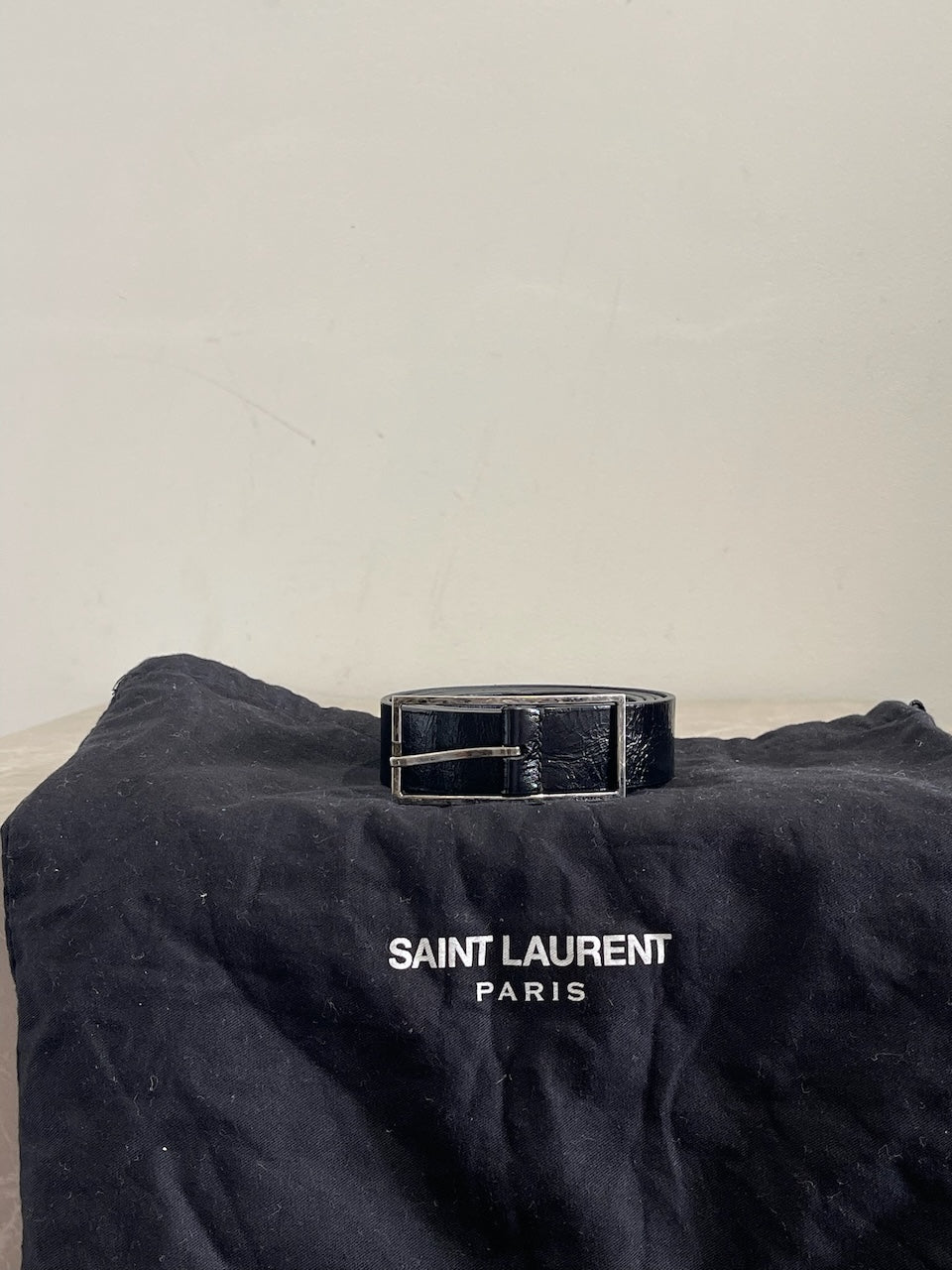 Ceinture Saint Laurent noire T.85
