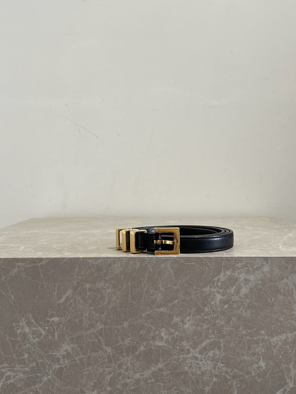 Ceinture Saint Laurent noire T.90