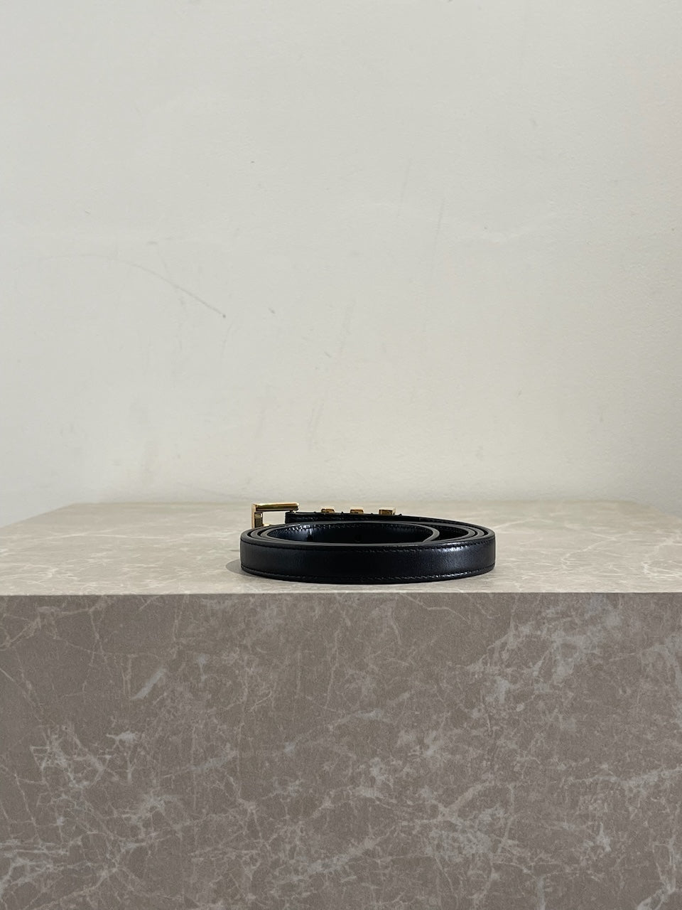 Ceinture Saint Laurent noire T.90