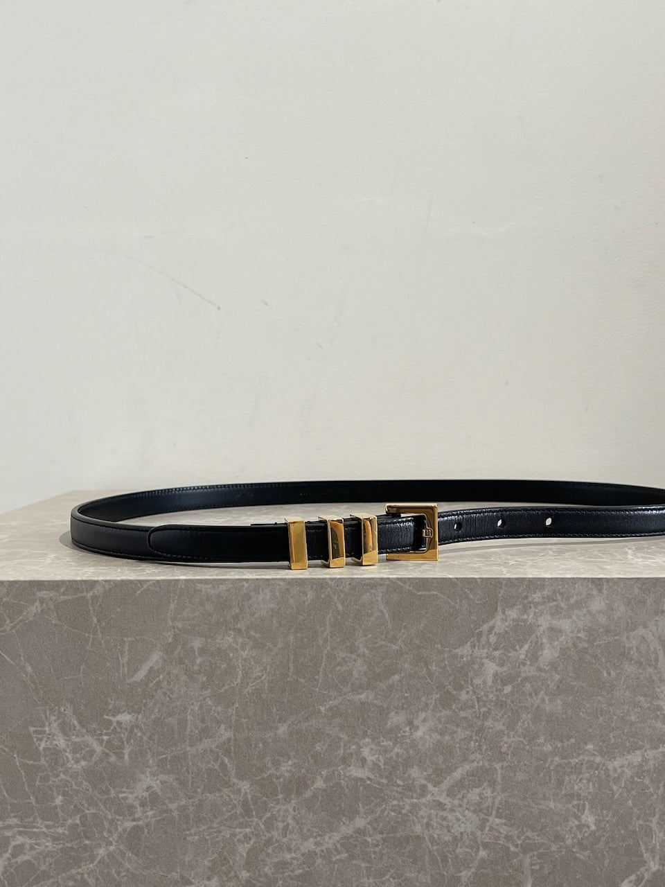 Ceinture Saint Laurent noire T.90