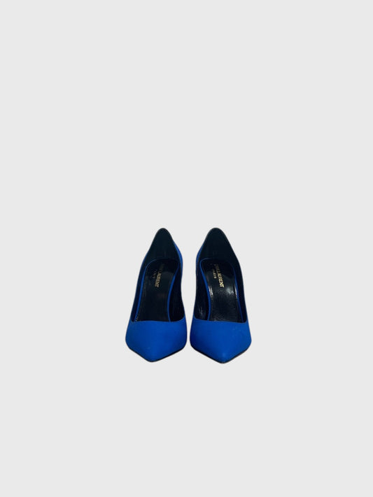 Escarpins Saint Laurent bleus T.38