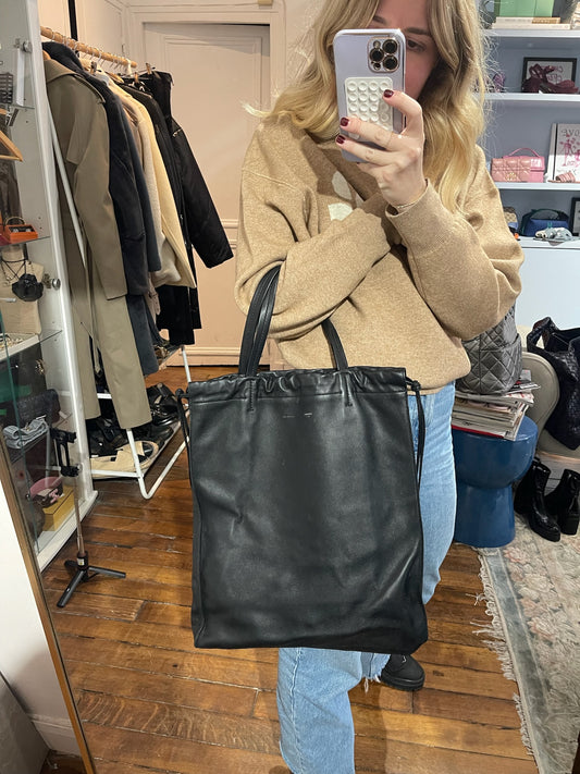 Sac Celine Cabas Vertical noir