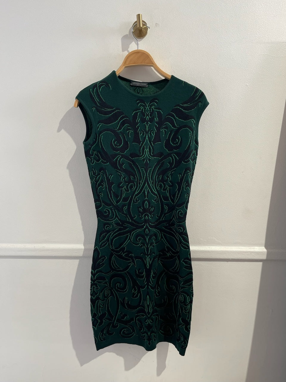 Robe Alexander Mcqueen verte T.XS