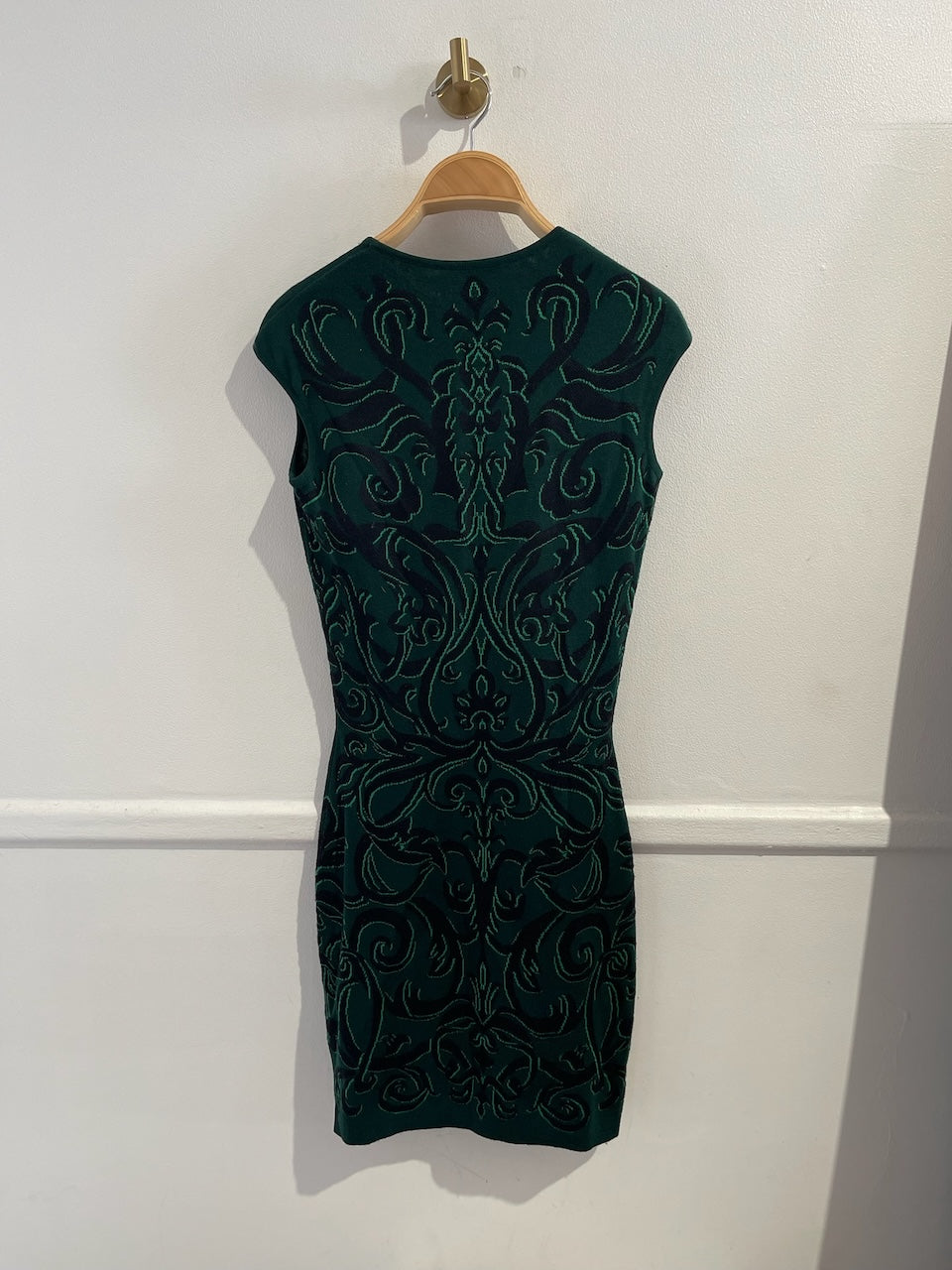 Robe Alexander Mcqueen verte T.XS