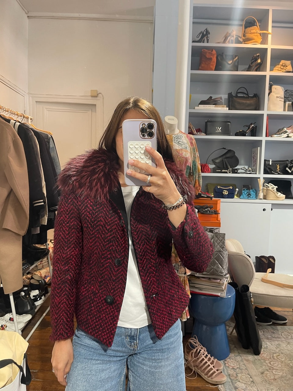 Veste Versace rouge T.34