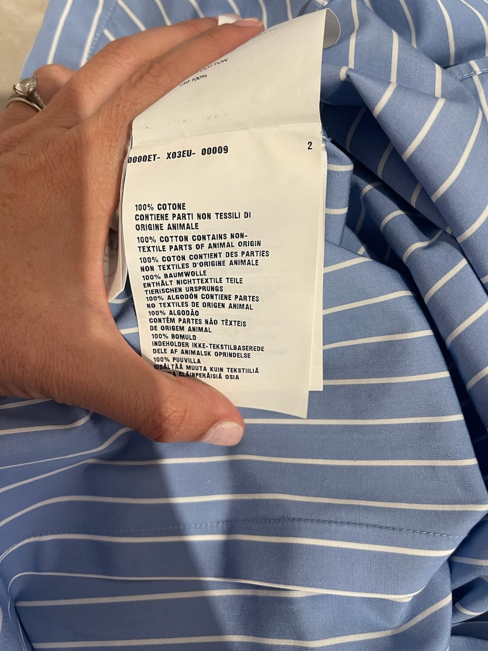 Chemise Prada bleue T.40