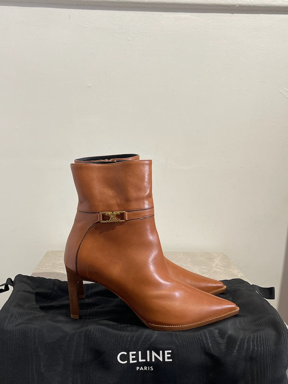 Bottines Céline camel T.36 NEUVES